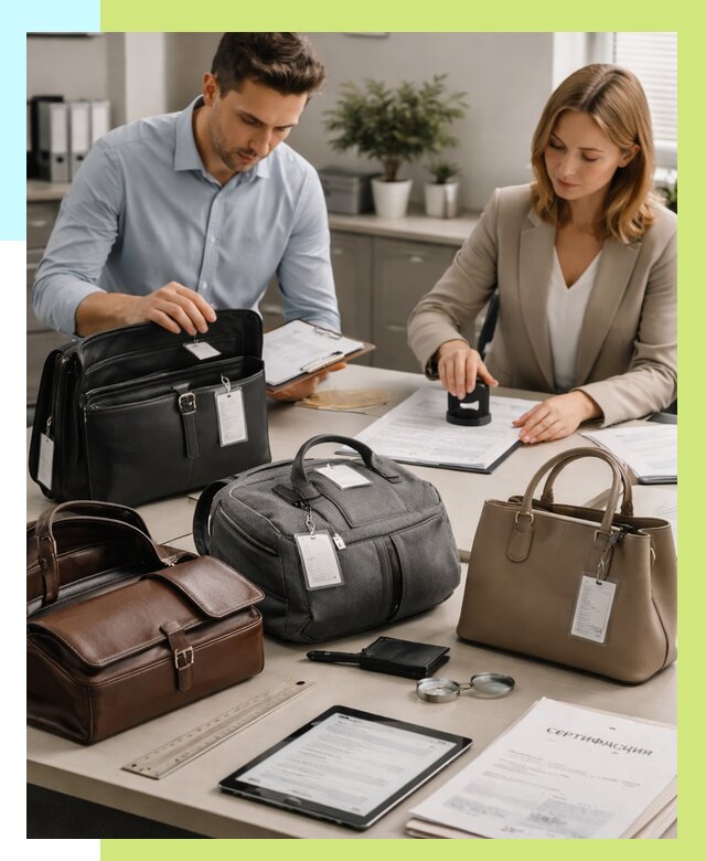 Сертификация сумок в Изобильном от 7791 руб. | Алешин-Збл