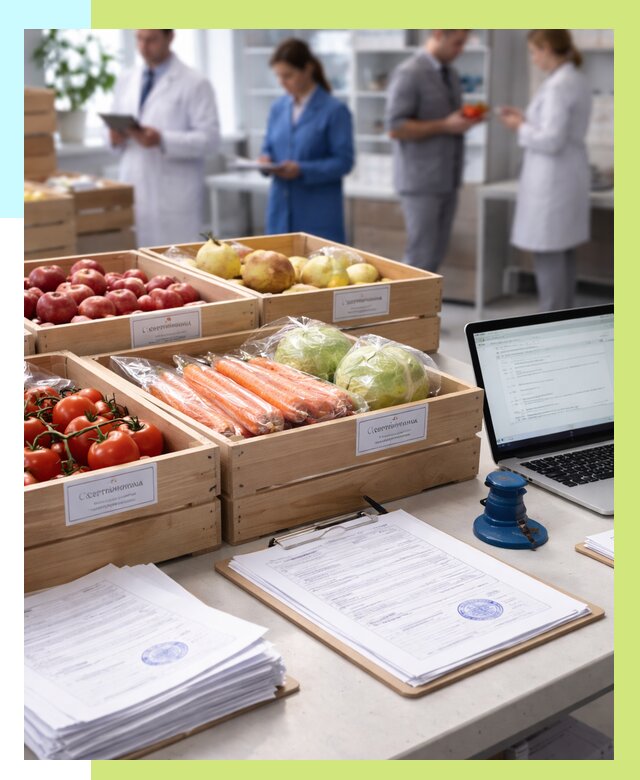 Сертификация овощей и фруктов в Изобильном от 8830 р. | Алешин-Збл