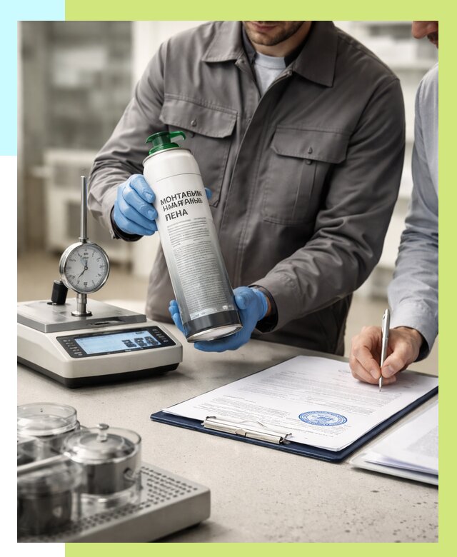 Сертификация монтажной пены в Изобильном от 15582 р. | Алешин-Збл