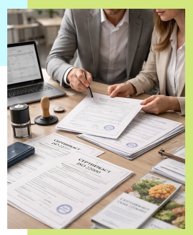 Сертификат ISO 22000 в Изобильном от 41552 р. под ключ | Алешин-Збл
