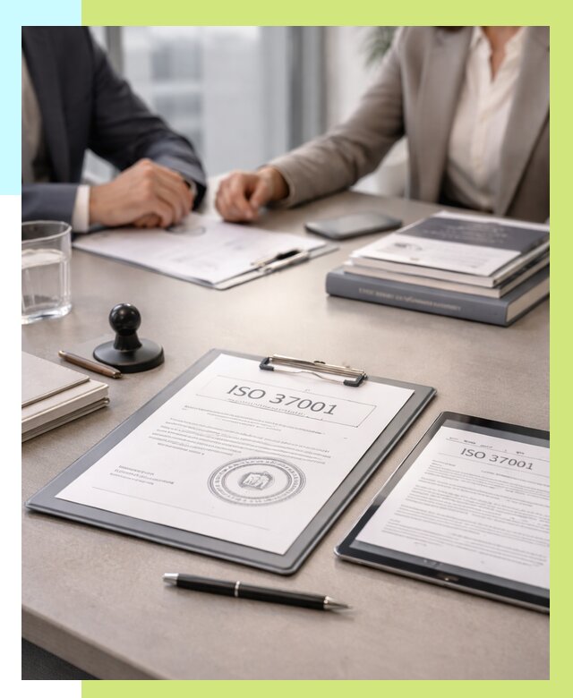 Сертификат ISO 37001 в Изобильном оформить от 124656 р. Алешин-Збл
